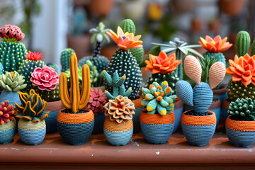 Fototapeta premium Crochet plants