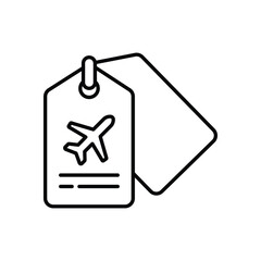 Luggage Tag vector icon