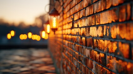 Wall light blur back ground