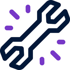 wrench icon. vector dual tone icon for your website, mobile, presentation, and logo design.