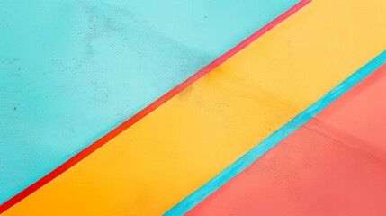 Bold, intersecting lines in bright primary colors create a striking, modern geometric pattern against a soft background.