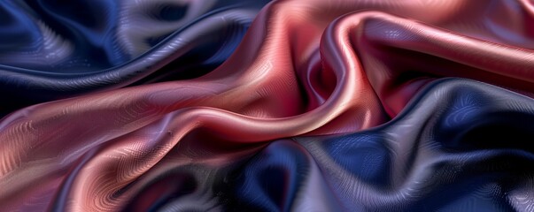 Obraz premium Elegant Satin Fabric Texture Background, 4K hyperrealistic photo