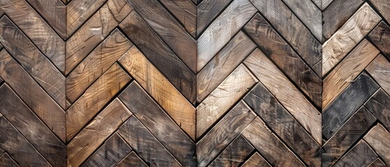 Panoramic close-up, high detail scan of chevron pattern texture, Generative AI