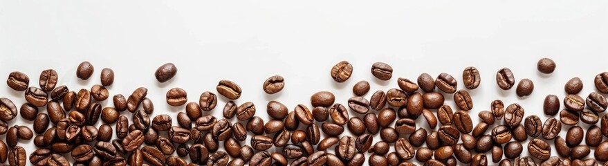 Fototapeta premium Coffee Beans on a White Background