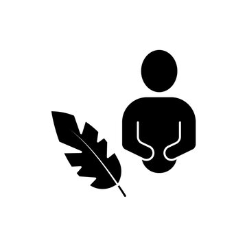 recommend clip art: author concept line icon. Simple element illustration. author concept outline symbol design.