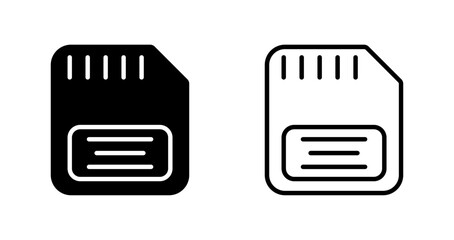 Memory Card Vector Icon