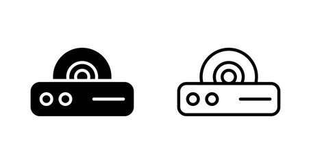 DVD Player Vector Icon