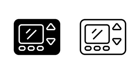 Smart Thermostat Vector Icon