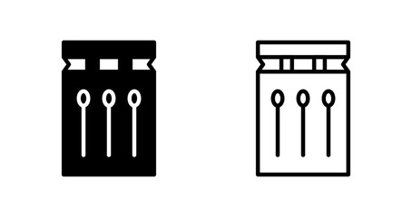 Waterproof matches Vector Icon