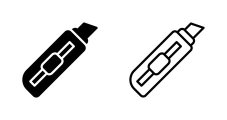 Utility knife Vector Icon