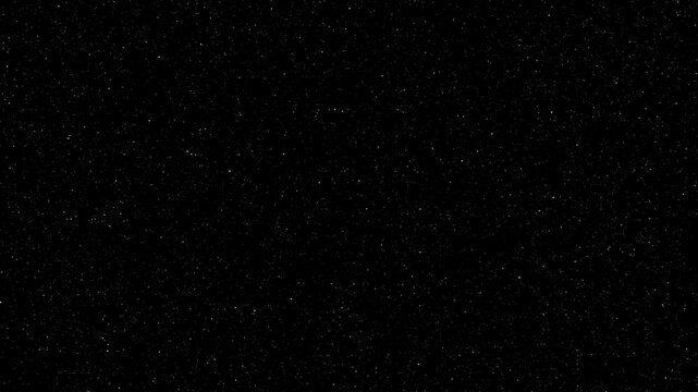 a starfield that moves forward, then begins to rotate slightly and finally stops completely