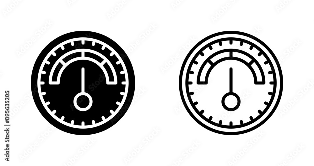 Canvas Prints Barometer Vector Icon