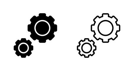 Gears Vector Icon