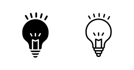 Light Bulb Vector Icon