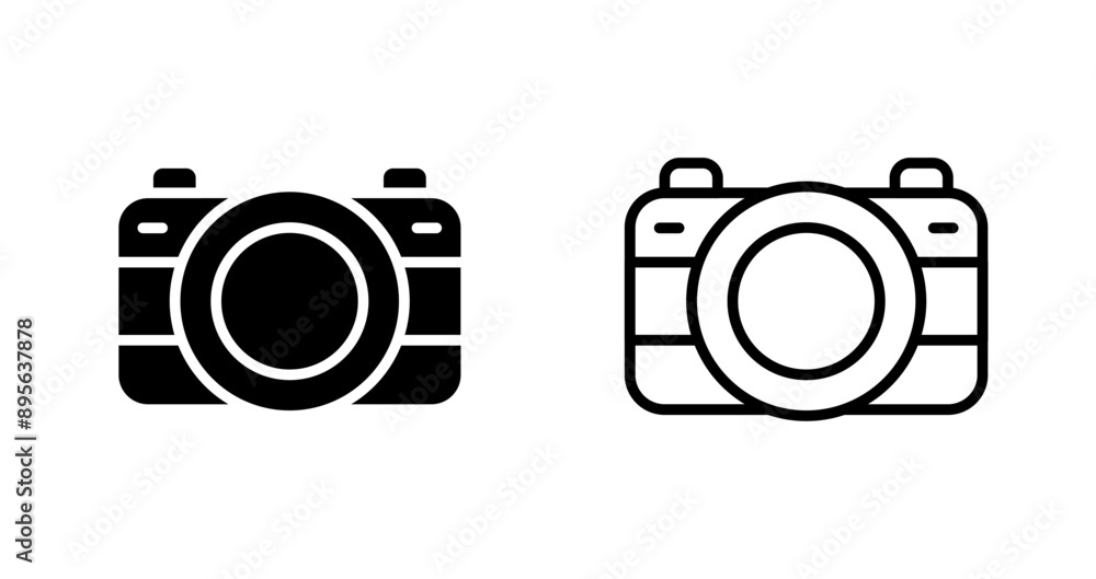 Canvas Prints Camera Vector Icon