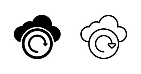Cloud Backup Vector Icon