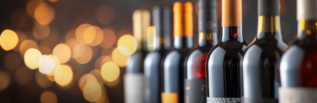 Wine Bottles On Display