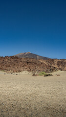 Desert slope in the Teide ravines