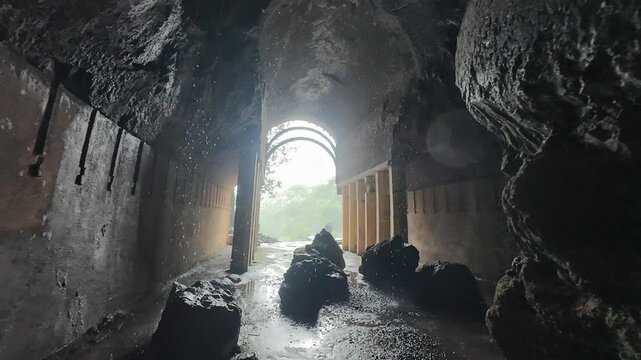 Chaitya hall of kondana caves, Karjat, Maharashtra, India 