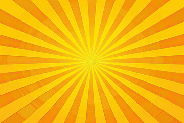 Obraz premium yellow background, rays emitting from bottom center in shades of yellow and orange