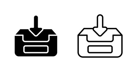 Obraz premium Inbox Vector Icon