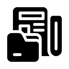 file folder glyph icon