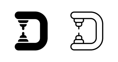 Drill press Vector Icon