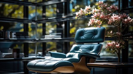 Fototapeta premium interior design with decorative plant