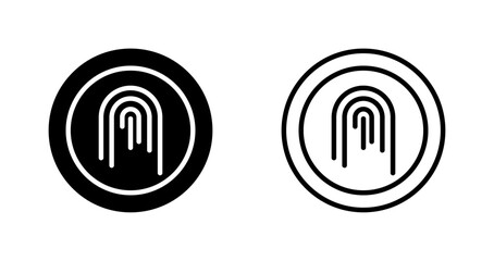 Fingerprint Vector Icon