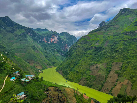 landscape of the mountains