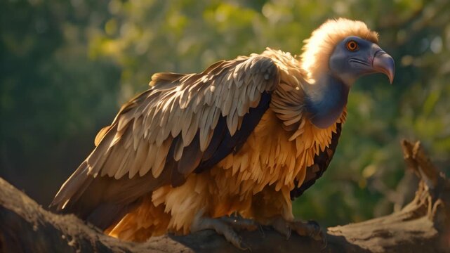 Vulture in nature Video 4K