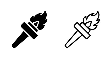 Torch Vector Icon