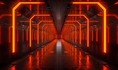 Fototapeta premium background with glowing lines