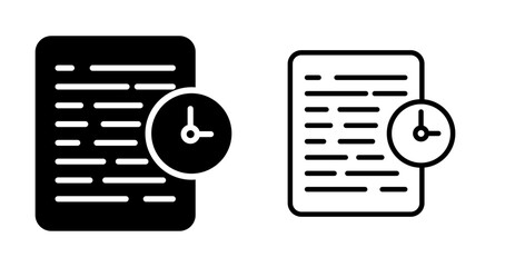 Document History Vector Icon