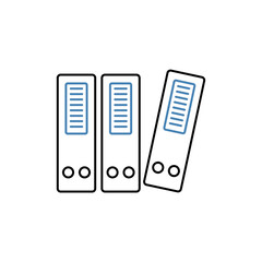 archive concept line icon. Simple element illustration. archive concept outline symbol design.