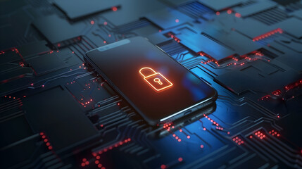 cyber security concept, with lock key,  data protection, phishing protection, internet, 