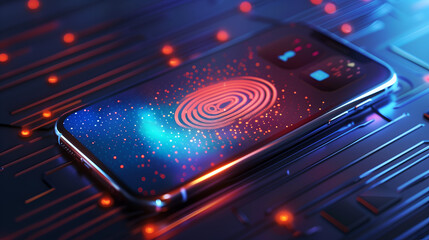 cyber security concept, fingerprinting, data protection, phishing, 