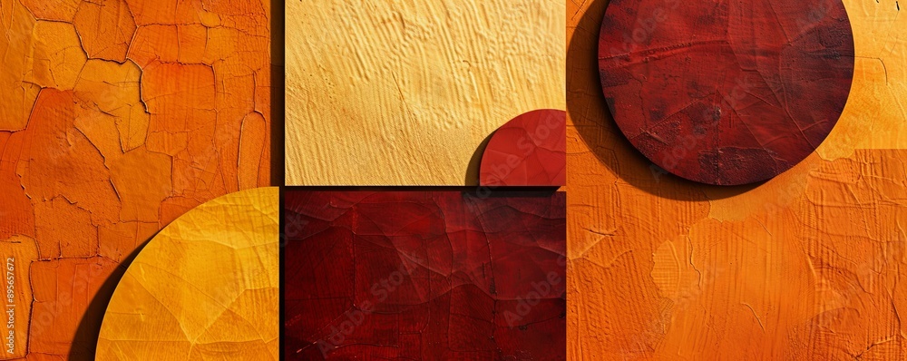 Poster Abstract background with warm autumn colors