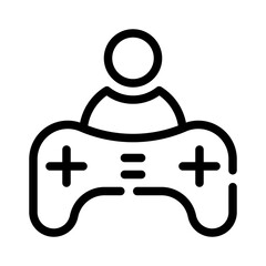 single player line icon