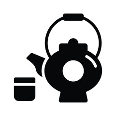 Grab this creatively designed amazing icon of teapot, premium vector