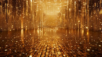 Obraz premium Sparkling Gold Sequin Background