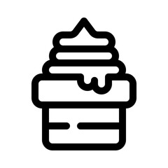Obraz premium ice cream line icon