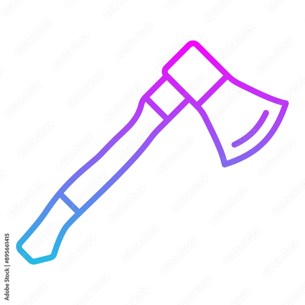 Wall mural Axe tool Icon