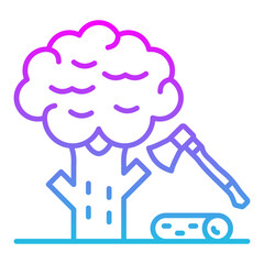 Tree cutting Icon
