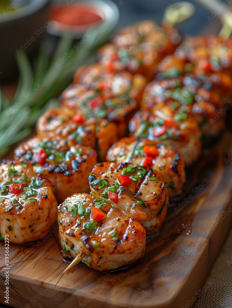 Wall mural potatoes with rosemary