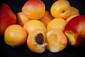 delicious homemade apricots in the studio