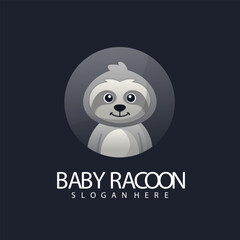 The baby racon illustration design uses a modern style
