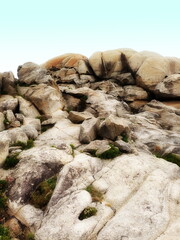 The cliffs of paper,Lugo, unknown cliffs of Galicia,Spain, secret cliffs, different, to discover,stones with strange forms of granite,stones like paper,dangerous cliffs, diffuser filter,