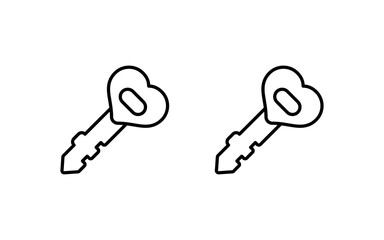 Car Key Vector Icon