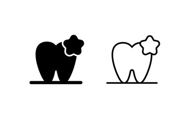 Obraz premium Tooth Vector Icon